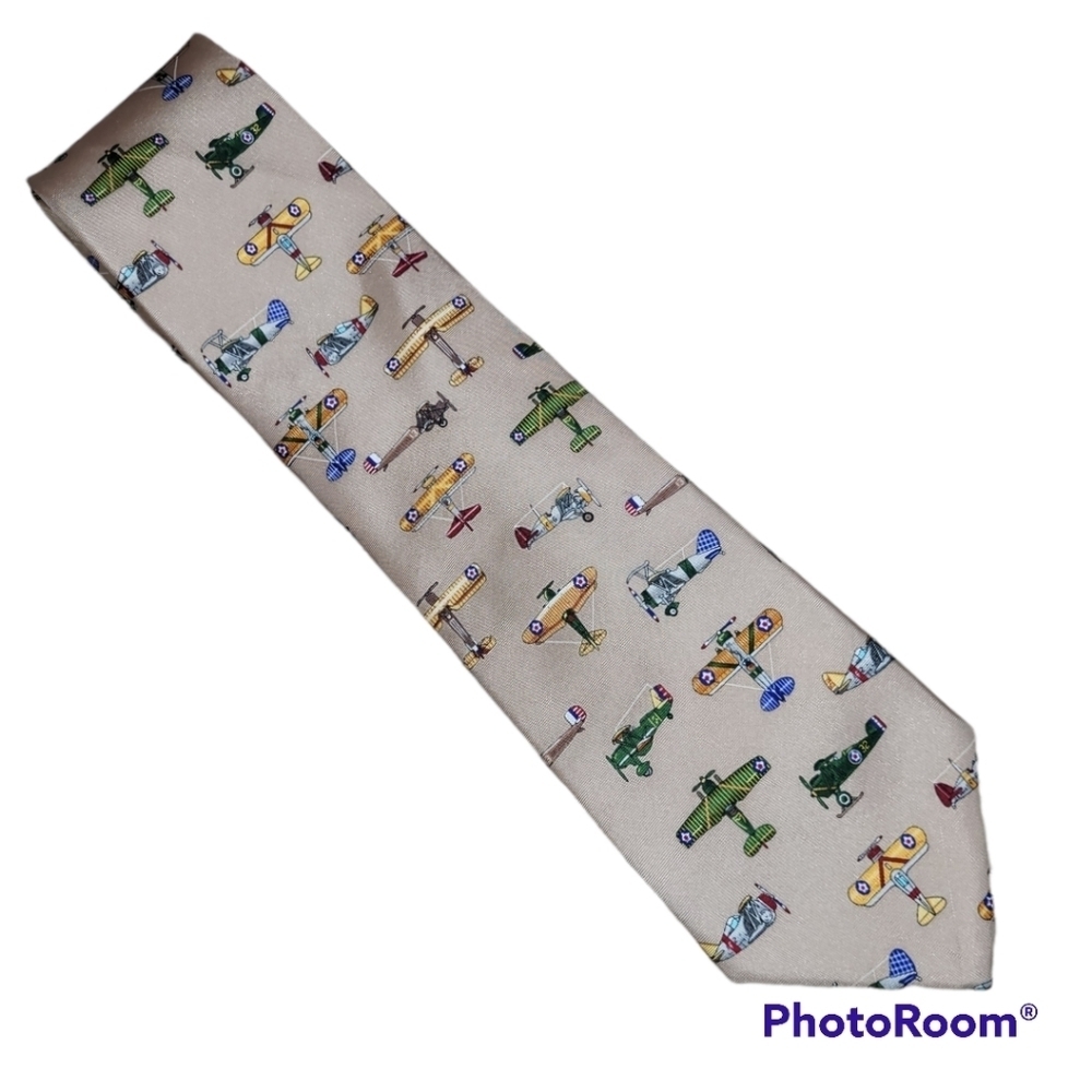 Alynn Neckwear US Vintage Warplanes men's neck tie